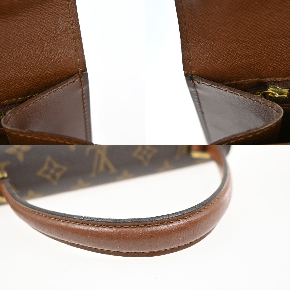LOUIS VUITTON Concorde Hand Bag Monogram Leather Brown France M51190 82MA626