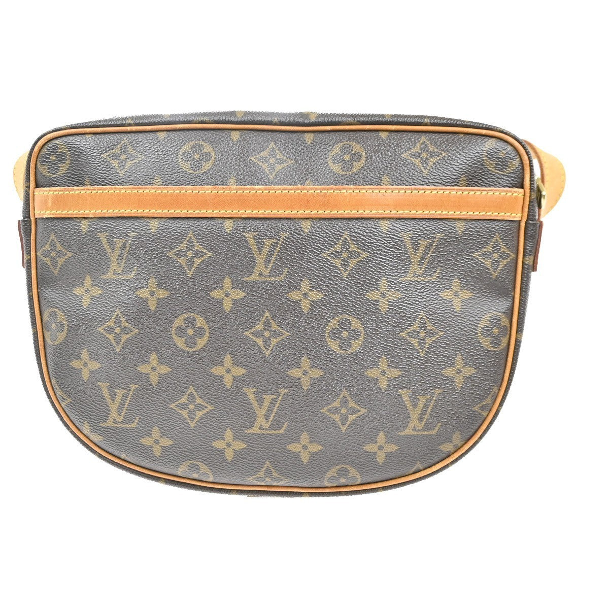LOUIS VUITTON Jeune Fille GM Shoulder Bag Monogram Leather Brown M51225 73MA366