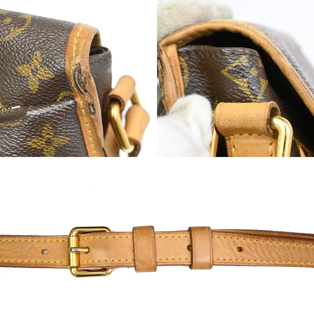 LOUIS VUITTON Menilmontant MM Shoulder Bag Monogram Leather BN M40473 31KB584