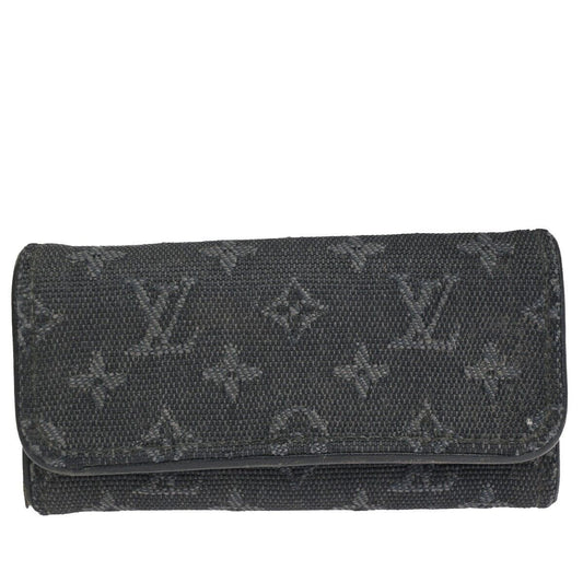 LOUIS VUITTON LV Multicle Key Case Monogram Mini Leather TST Blue M92430 07HB871