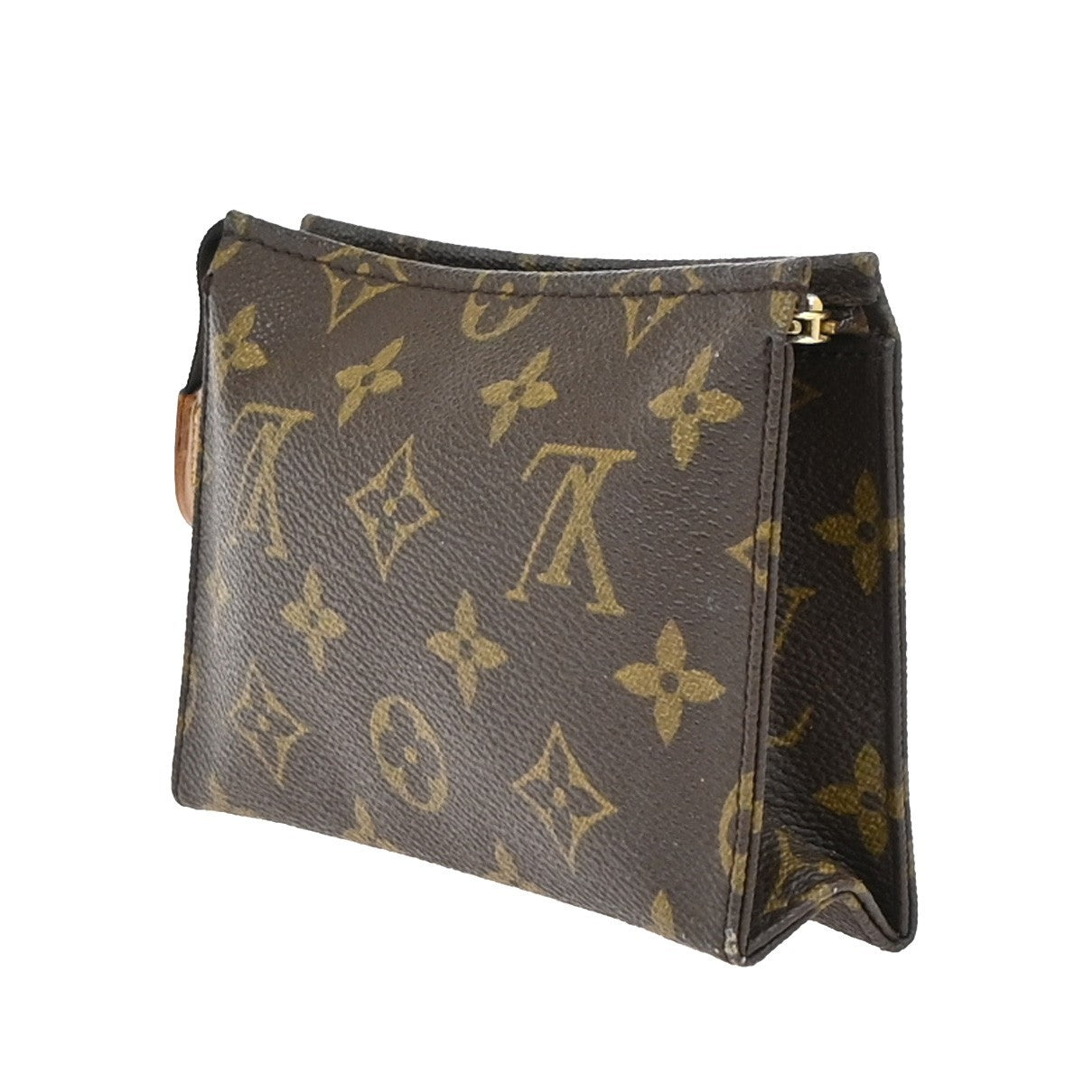 LOUIS VUITTON Poche Toilette 15 Clutch Pouch Bag Monogram Leather M47546 05KC682