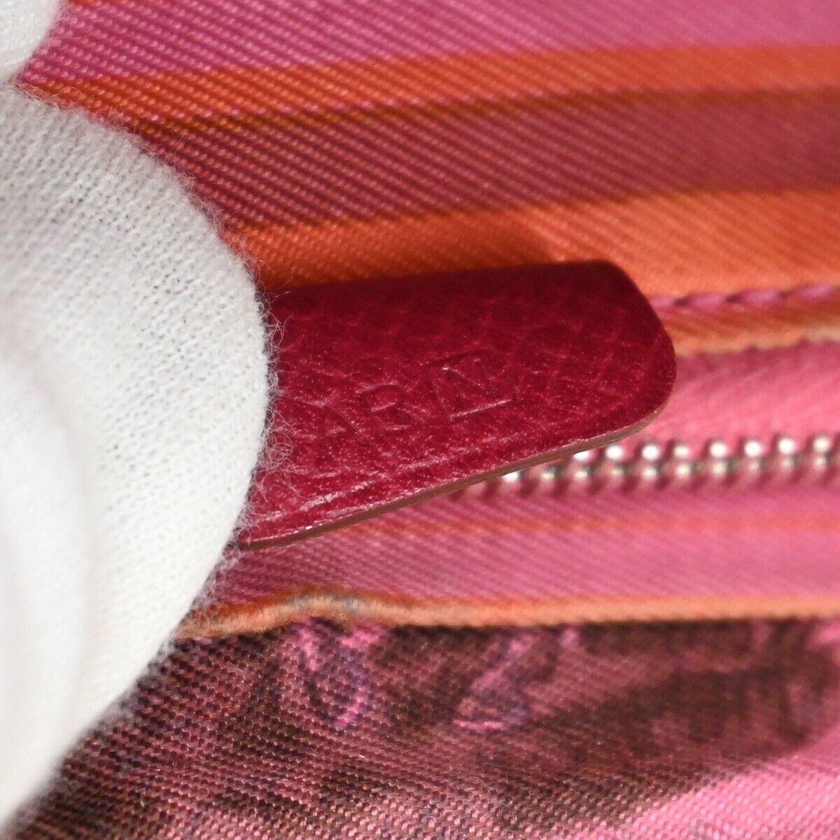 HERMES Azap Silk In Long Zipper Wallet Purse Veau Epsom Leather Red SHW 35YD351