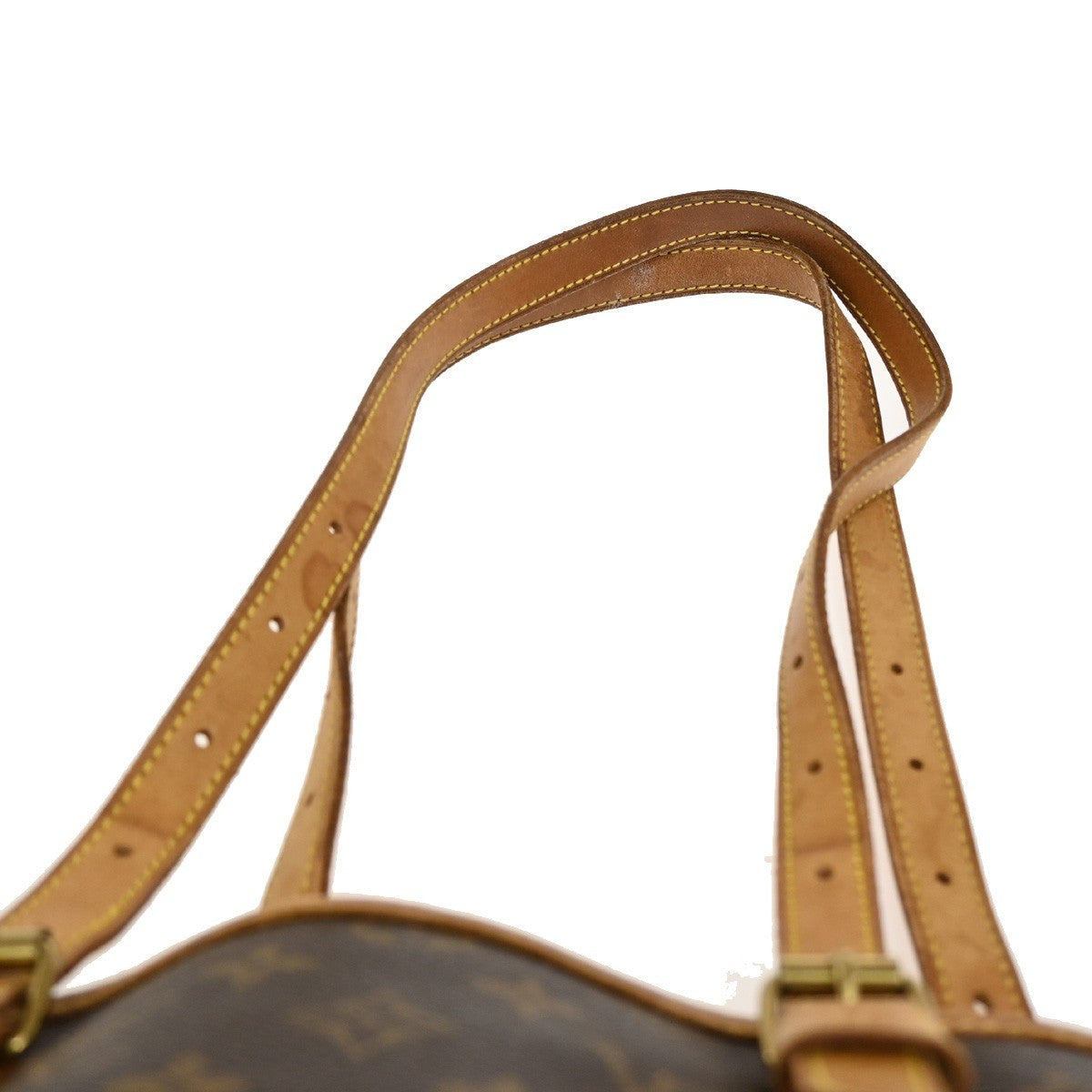 LOUIS VUITTON BUCKET GM Shoulder Tote Bag Monogram Leather Brown M42236 64TA084