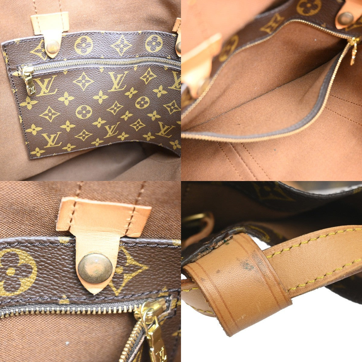 LOUIS VUITTON LV Randonnee GM Shoulder Bag Monogram Leather Brown M42244 15MA523
