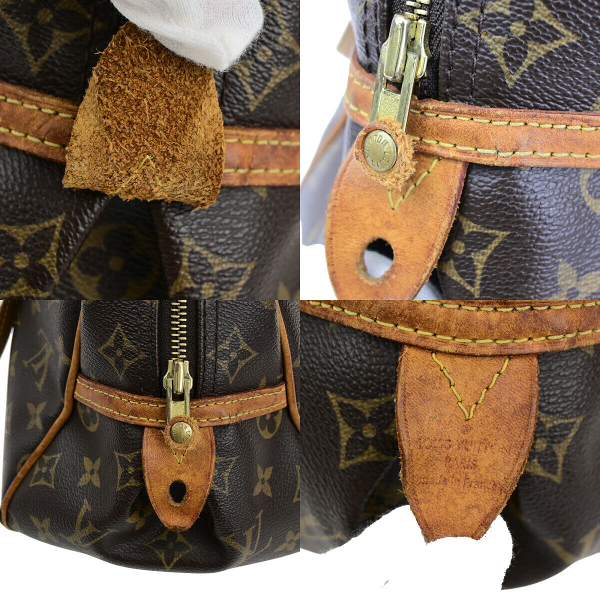 LOUIS VUITTON Montorgueil PM Shoulder Bag Monogram Leather Brown M95565 85SJ491