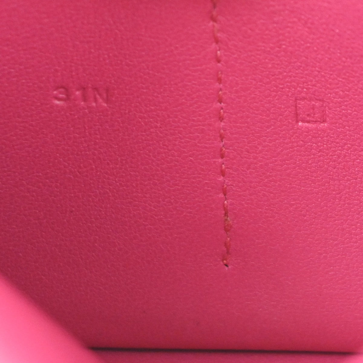 HERMES Dogon Long Bifold Wallet Eversoft Leather Pink France  square J 92TA690