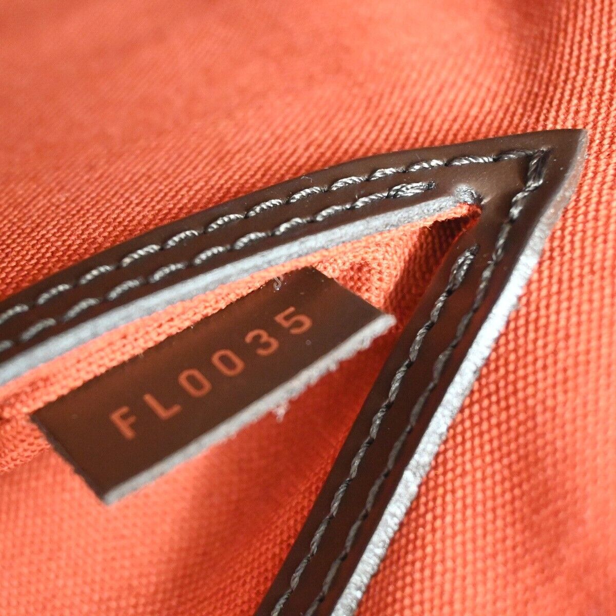 LOUIS VUITTON LV Logo Alma Hand Bag Damier Ebene Leather Brown N51131 667RJ743