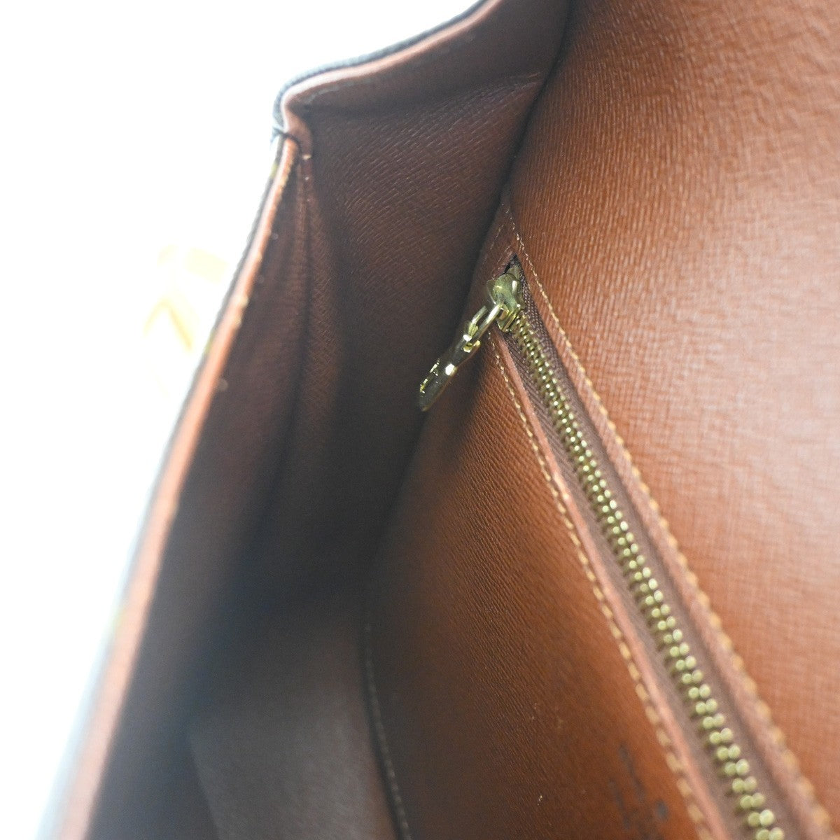 LOUIS VUITTON Saint Cloud GM Shoulder Bag Monogram Leather Brown M51242 85CA747