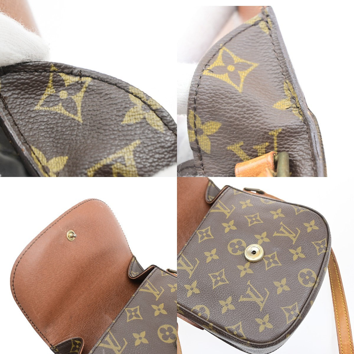 LOUIS VUITTON Mini Saint Cloud Shoulder Bag Monogram Leather BN M51244 35YJ260