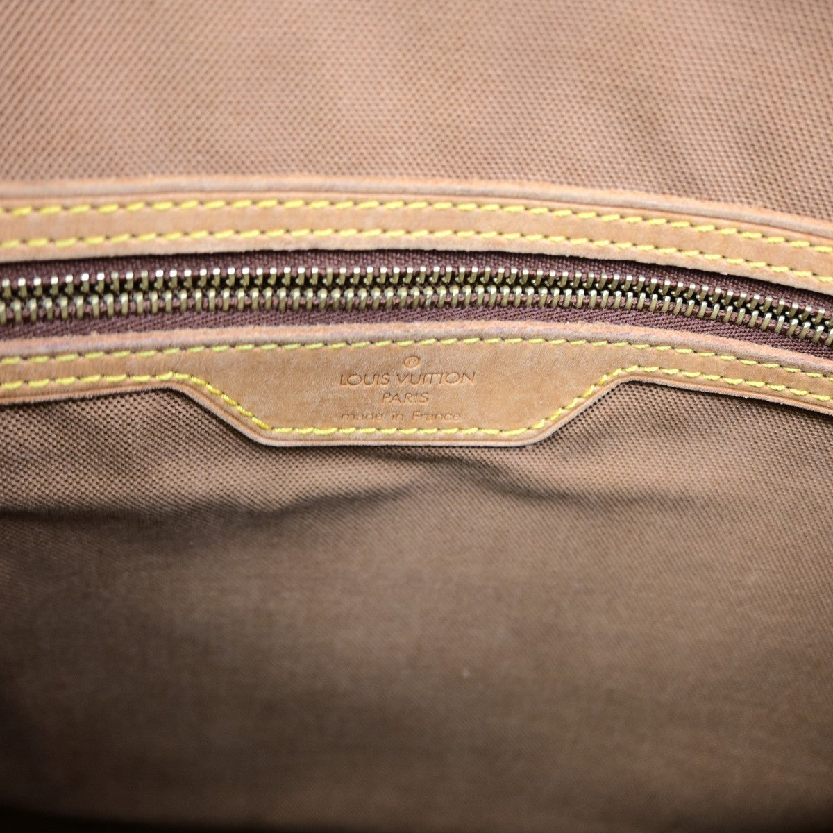 LOUIS VUITTON Cabas Mezzo Shoulder Bag Monogram Leather Brown M51151 81KD117