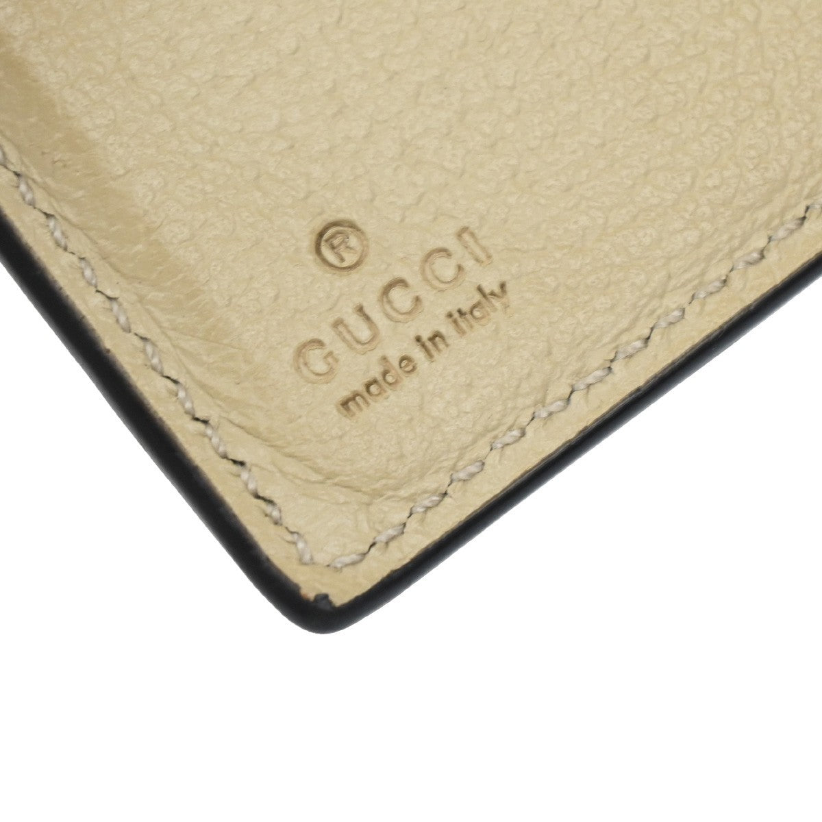 GUCCI GG Pattern Off The Grid Compact Wallet Canvas Leather Beige Gray 09EG261