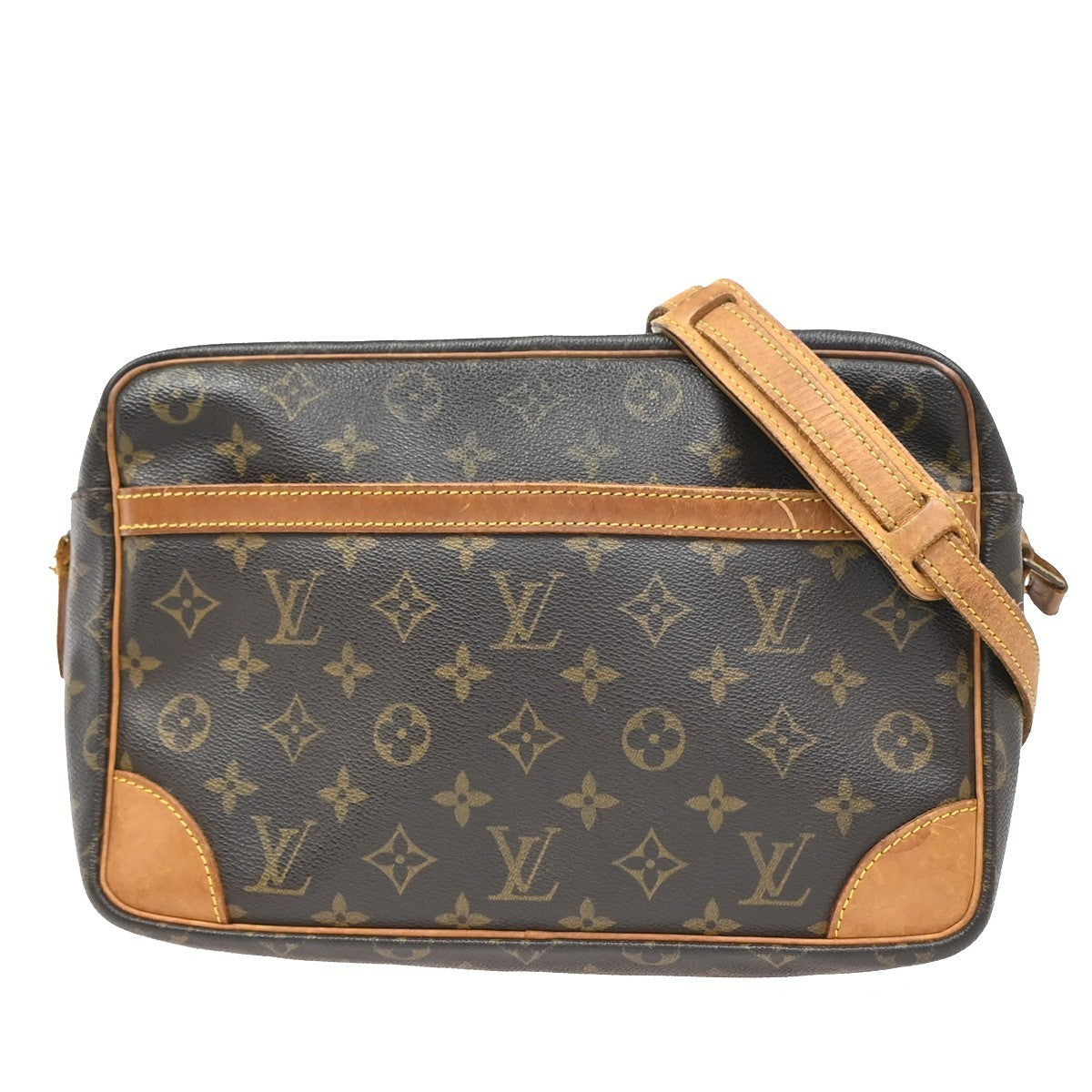 LOUIS VUITTON Trocadero 30 Shoulder Bag Monogram Leather Brown M51272 86EG307