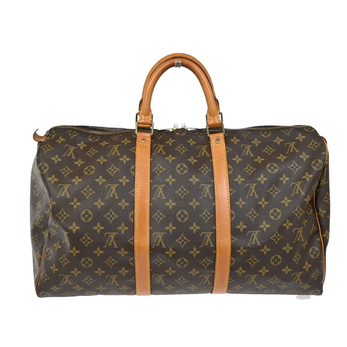 LOUIS VUITTON Keepall 50 Travel Hand Bag Monogram Leather Brown M41426 90TA569