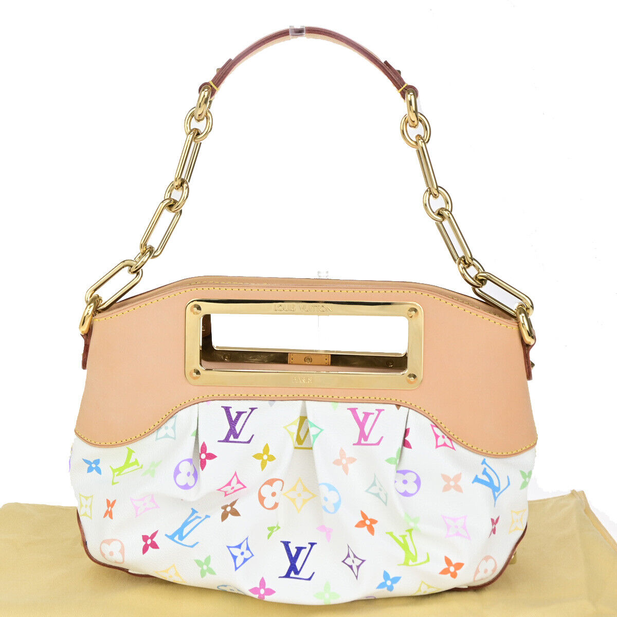 LOUIS VUITTON Judy PM 2Way Chain Shoulder Bag Monogram Multi WE M40257 651RK733