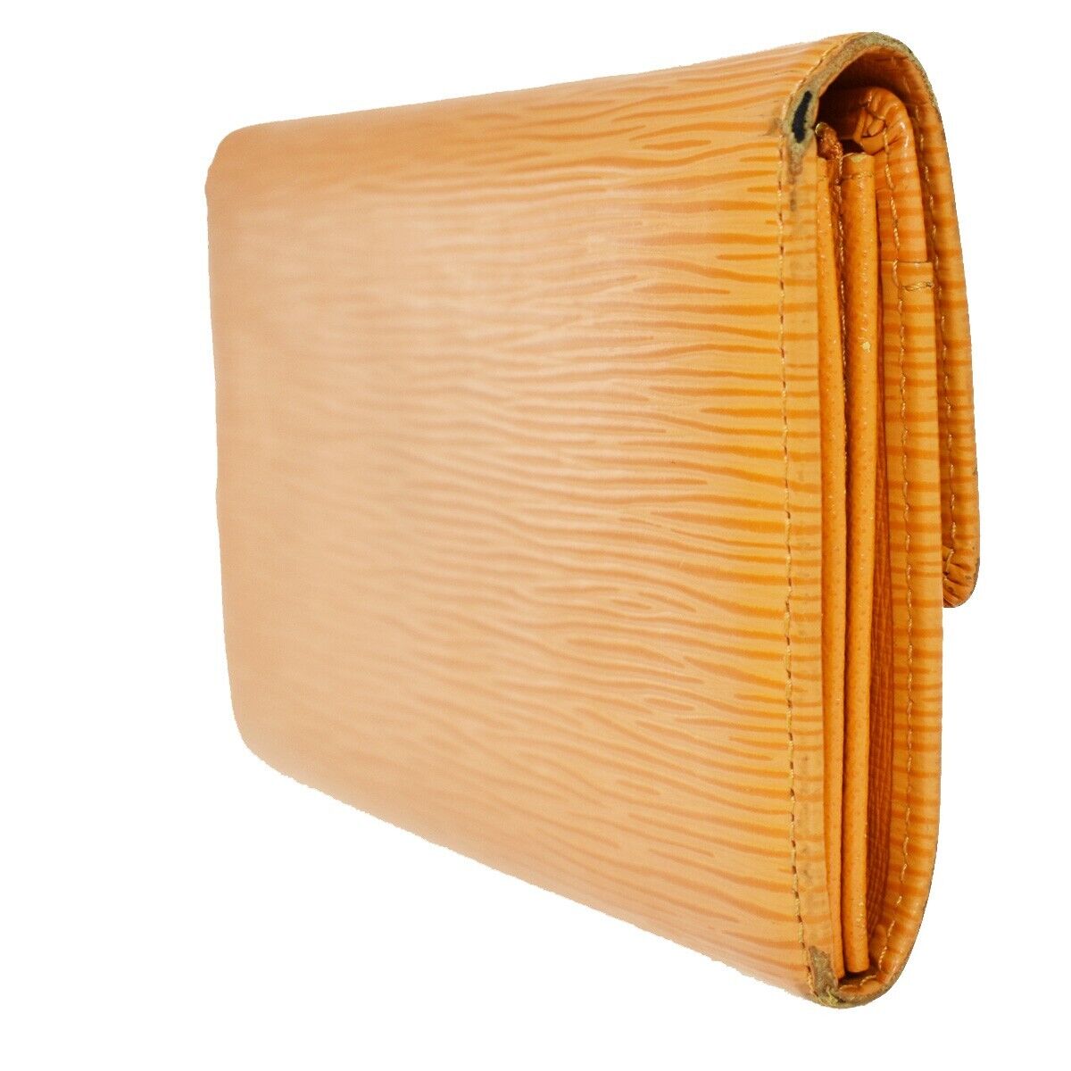 LOUIS VUITTON Credit Long Bifold Wallet Epi Leather Orange M6359H 01YA275