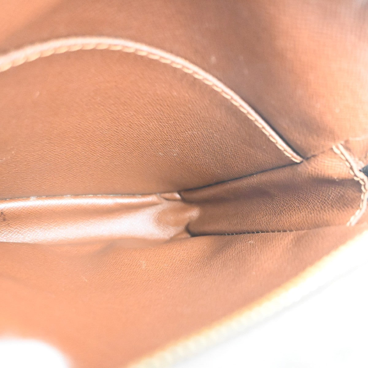 LOUIS VUITTON Danube Shoulder Bag Monogram Leather Brown France M45266 32MA300
