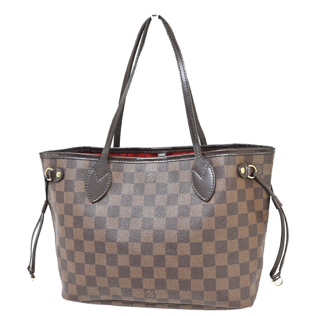 LOUIS VUITTON Neverfull PM Shoulder Tote Bag Damier Leather Brown N51109 18YE343