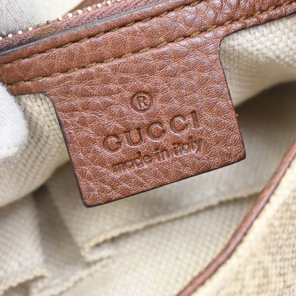 GUCCI GG Pattern Jackie Hobo Shoulder Bag Canvas Leather BE BN Italy 16DA227