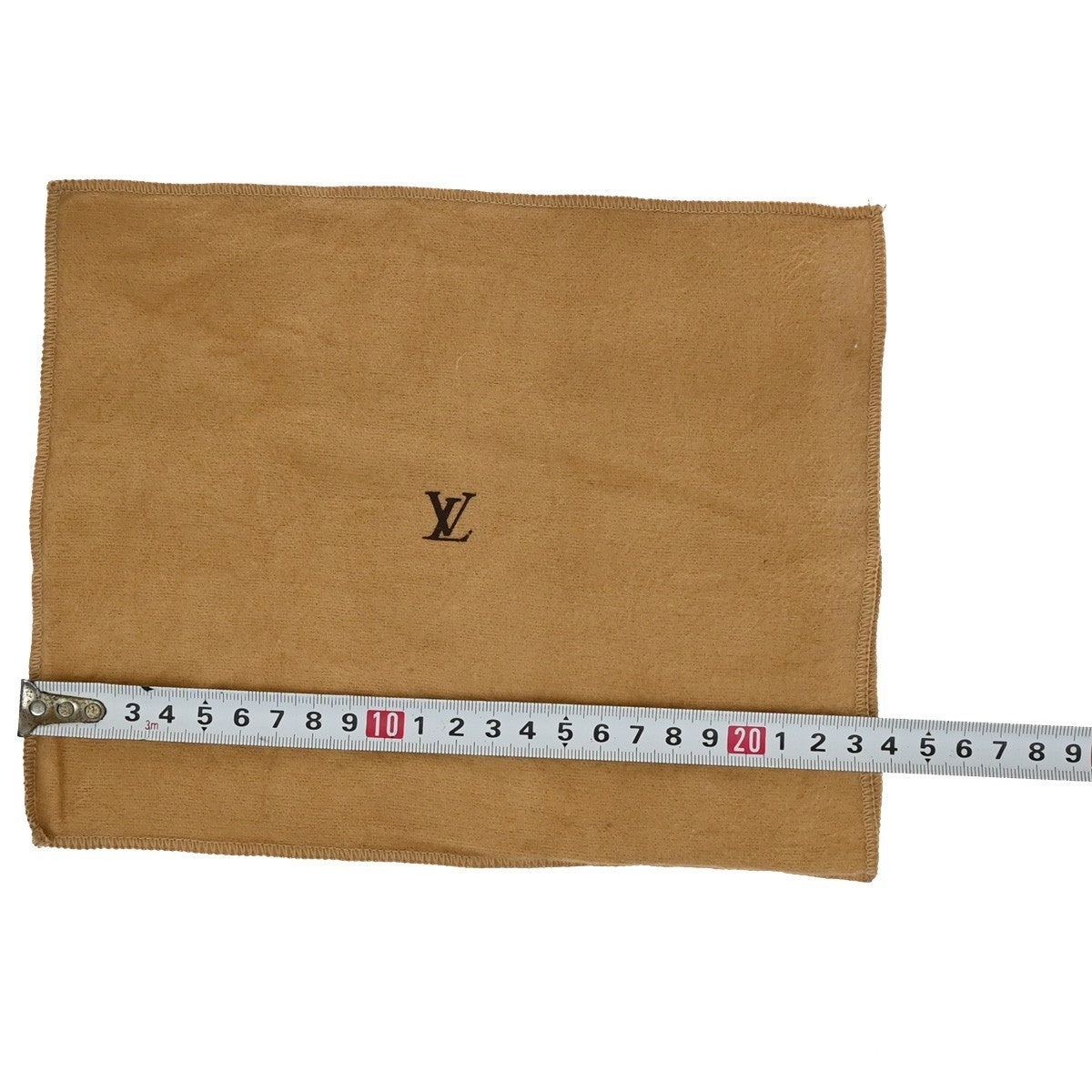LOUIS VUITTON Logo 10 Set Dust Bag Drawstring Canvas Cotton Beige Brown 09KP190