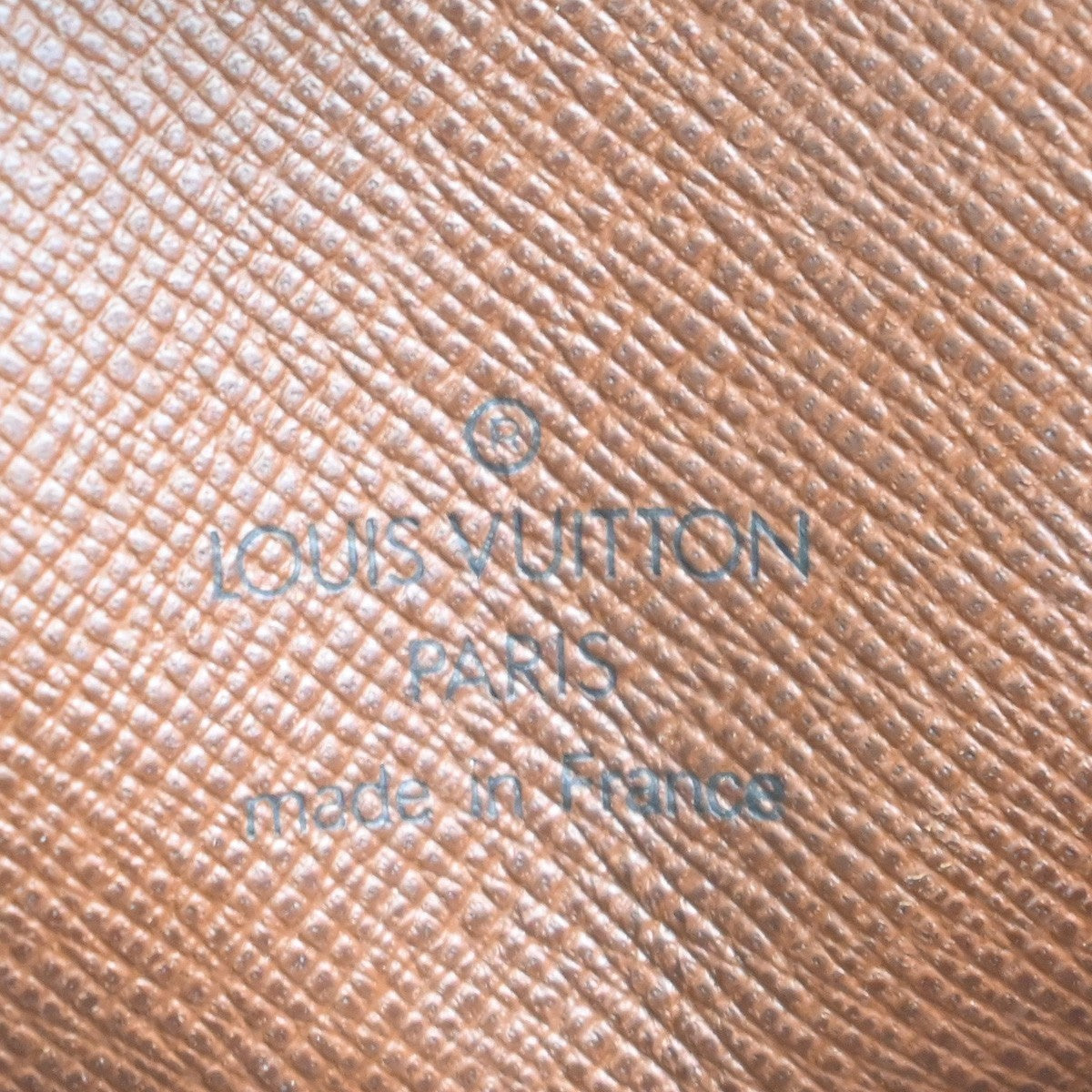 LOUIS VUITTON Logo Drouot Shoulder Bag Monogram Leather Brown M51290 72MA365