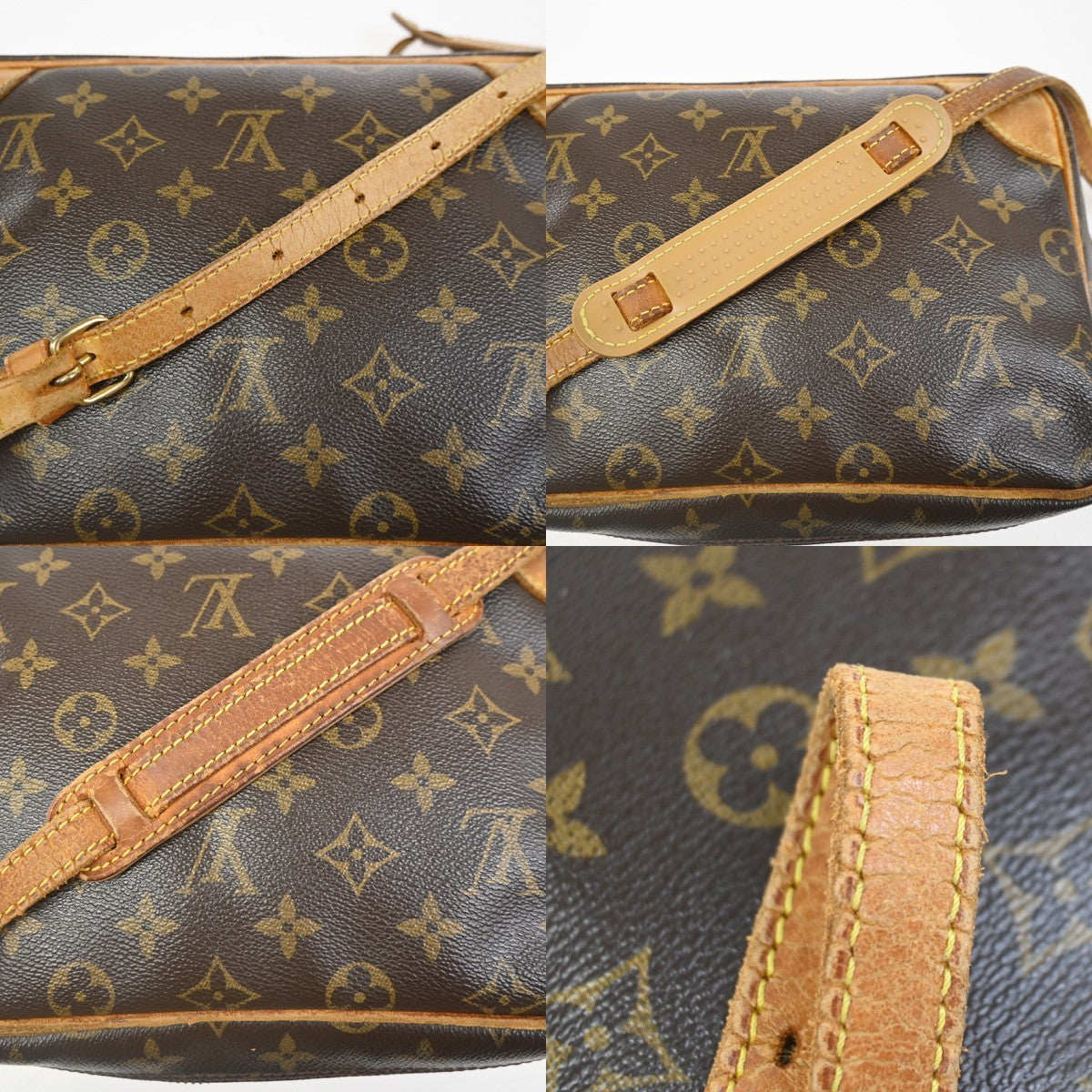 LOUIS VUITTON Trocadero 27 Shoulder Bag Monogram Leather Brown M51274 66ZA314