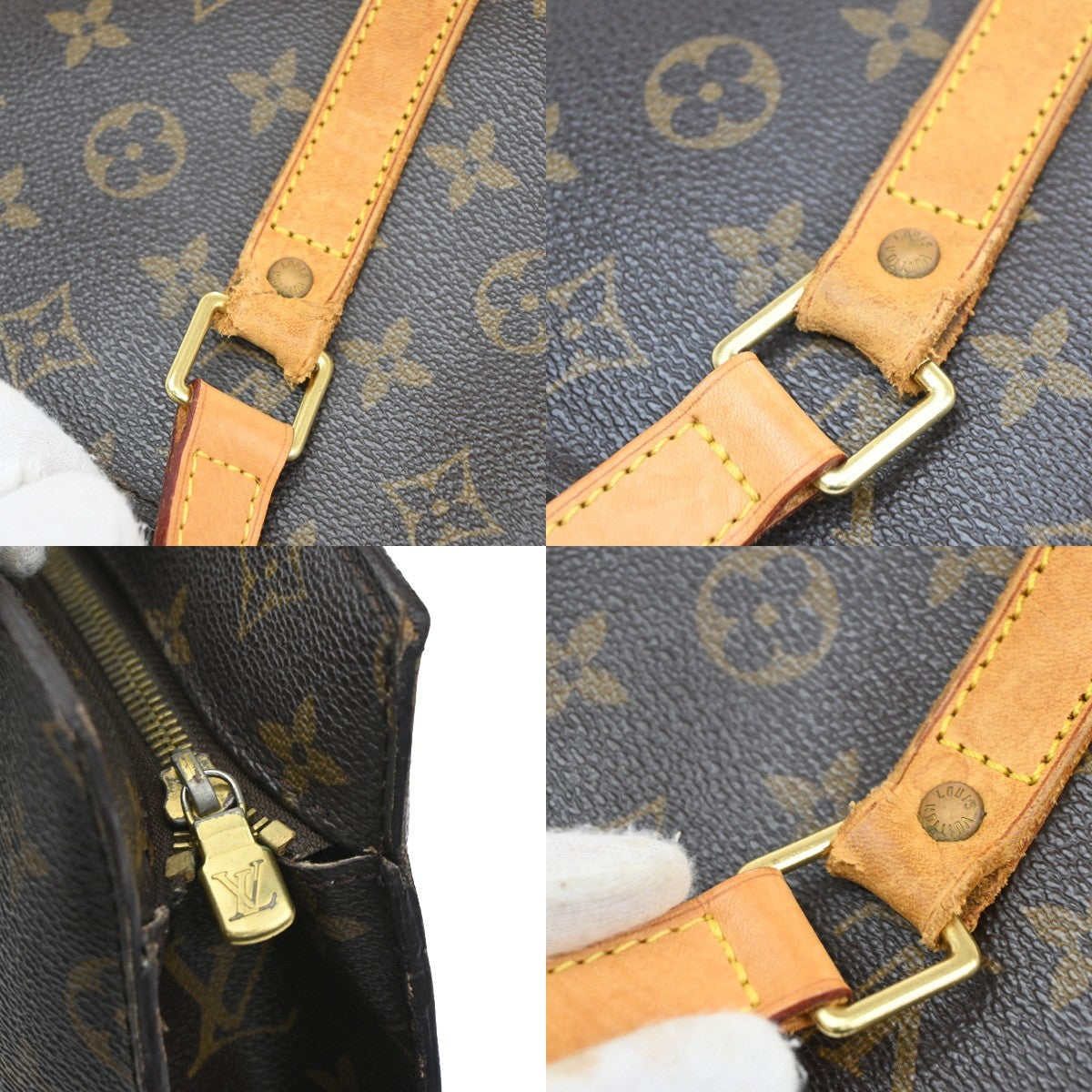 LOUIS VUITTON BABYLONE Shoulder Bag Monogram Leather Brown France M51102 32CA352