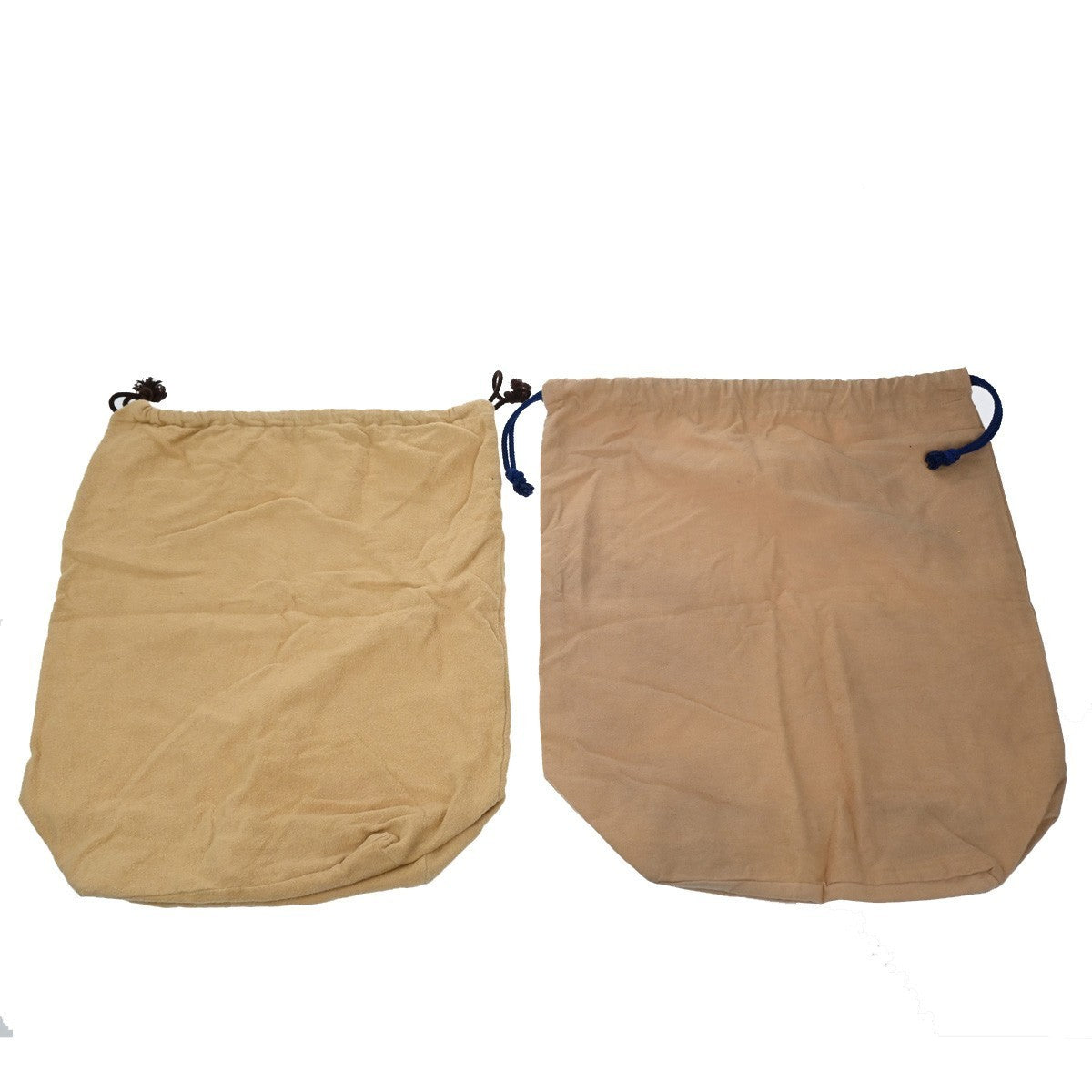 LOUIS VUITTON Logo 10 Set Dust Bag Drawstring Canvas Cotton Beige Brown 09KP113
