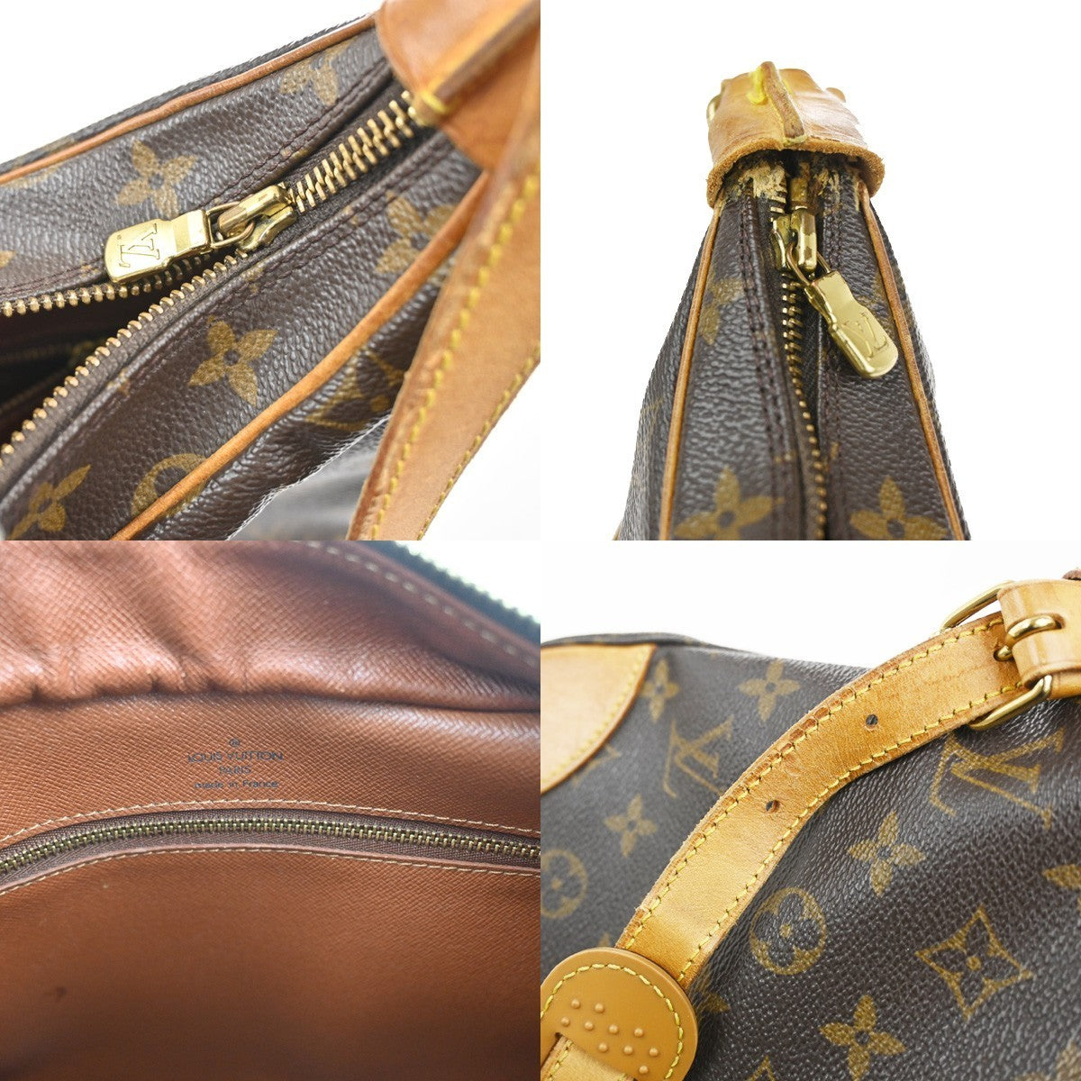 LOUIS VUITTON Boulogne 30 Shoulder Bag Monogram Leather Brown M51265 82CA634