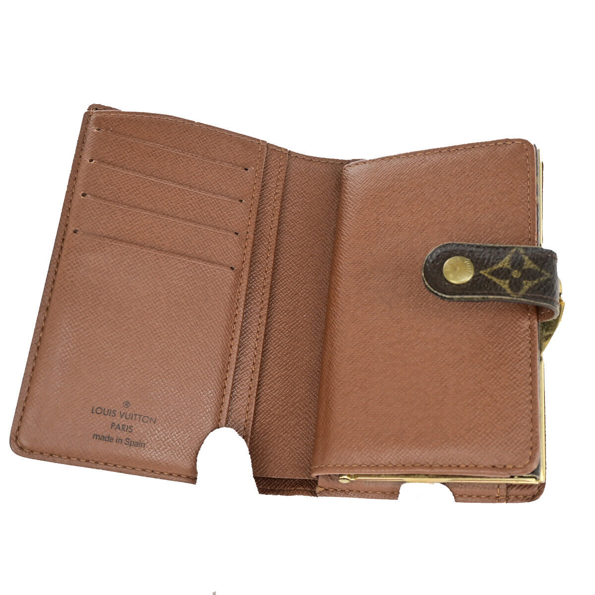 LOUIS VUITTON Porte Monnaie Viennois Bifold Wallet Monogram Brown M61663 07YE843