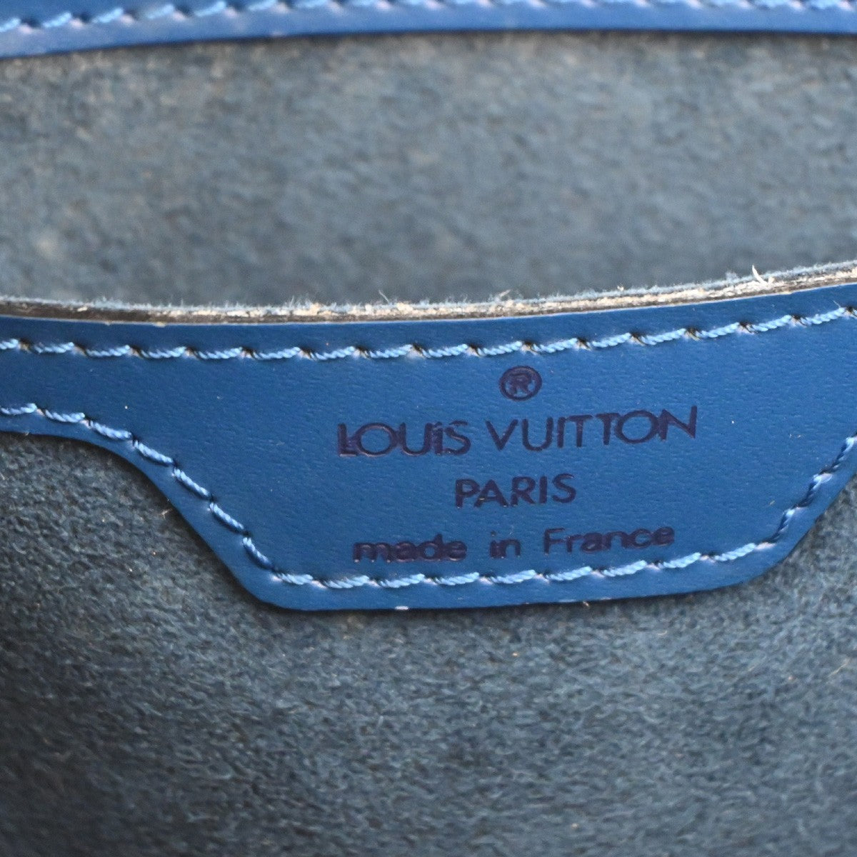 LOUIS VUITTON LV  Saint Jacques Shoulder Bag Epi Leather Blue M52275 85RL553