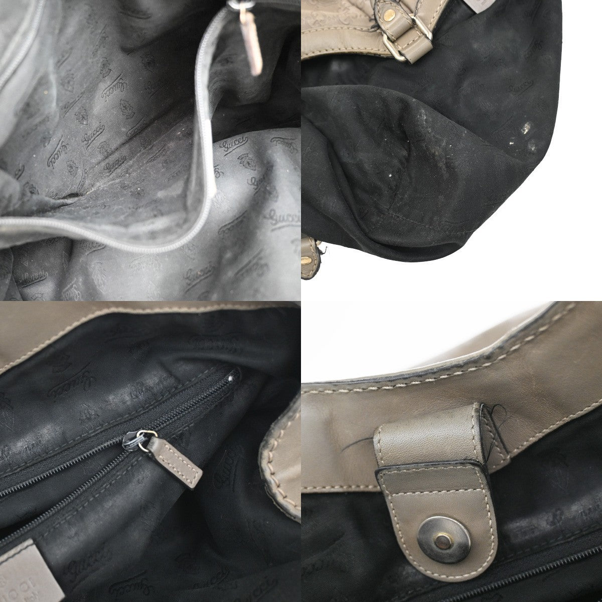 GUCCI Logo GG Pattern Guccissima​ Shoulder Bag Leather Brown GHW Italy 38YJ202