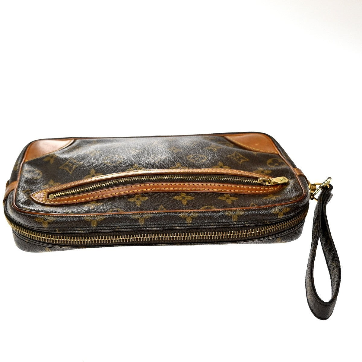 LOUIS VUITTON Marly Dragonne GM Clutch Hand Bag Monogram Brown M51825 62KP303