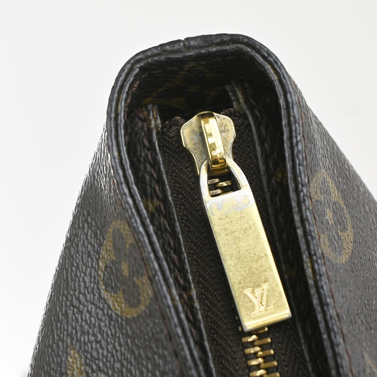 LOUIS VUITTON Cabas Mezzo Shoulder Bag Monogram Leather Brown M51151 34YJ152
