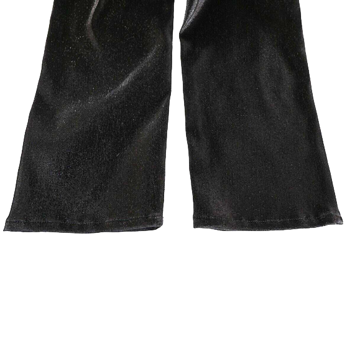 CHANEL CC Logo Trousers pants Stretch Size 36 Cotton Blend Black Italy 33KB117