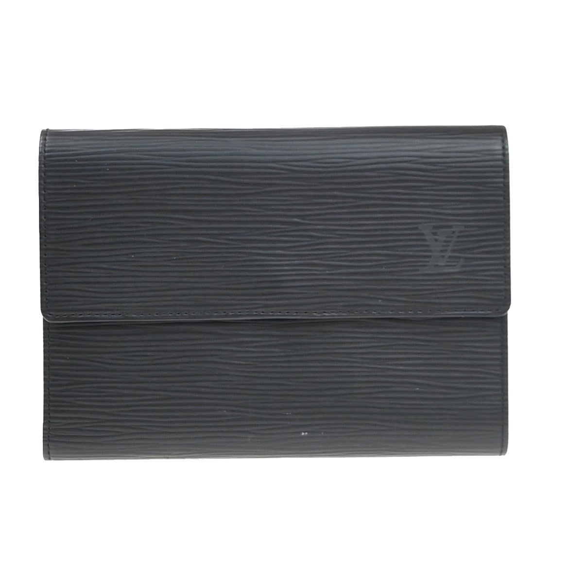 LOUIS VUITTON Porte Tresor Etui Papie Wallet Epi Leather Black M63712 09EG233
