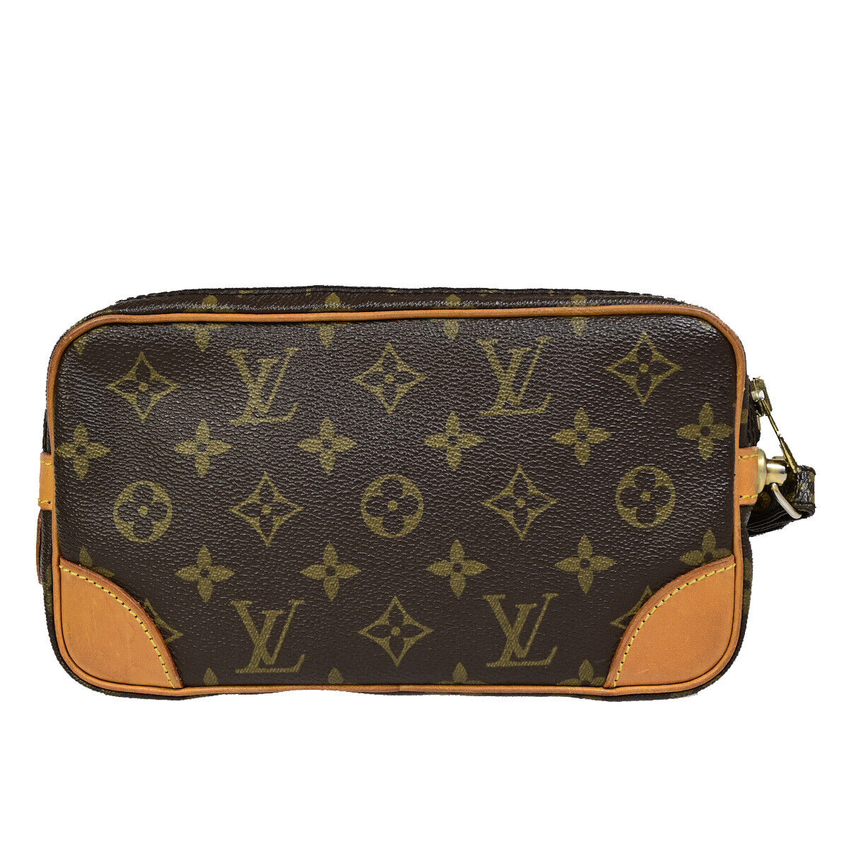 LOUIS VUITTON Marly Dragonne PM Clutch Hand Bag Monogram Leather M51827 32YF514
