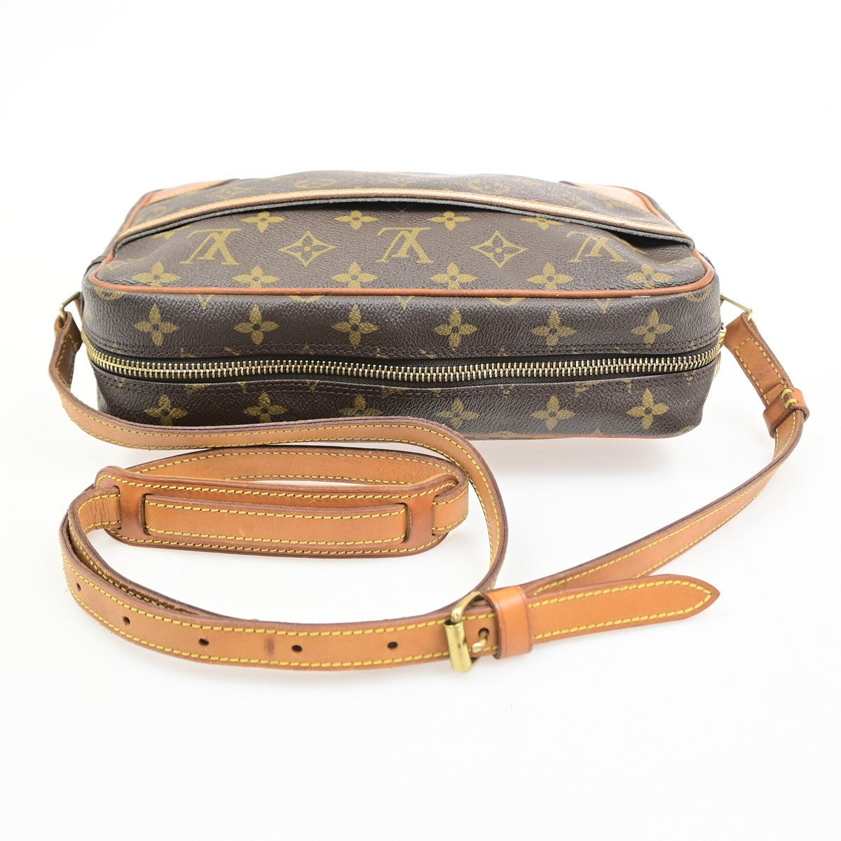 LOUIS VUITTON Trocadero 27 Shoulder Bag Monogram Leather Brown M51274 31PA095