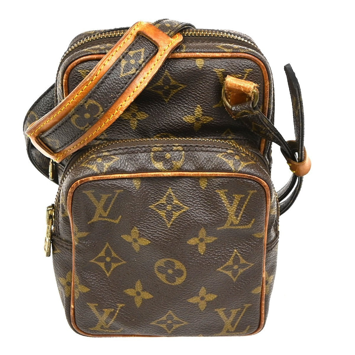 LOUIS VUITTON Mini Amazon Shoulder Bag Monogram Leather Brown M45238 33KC460