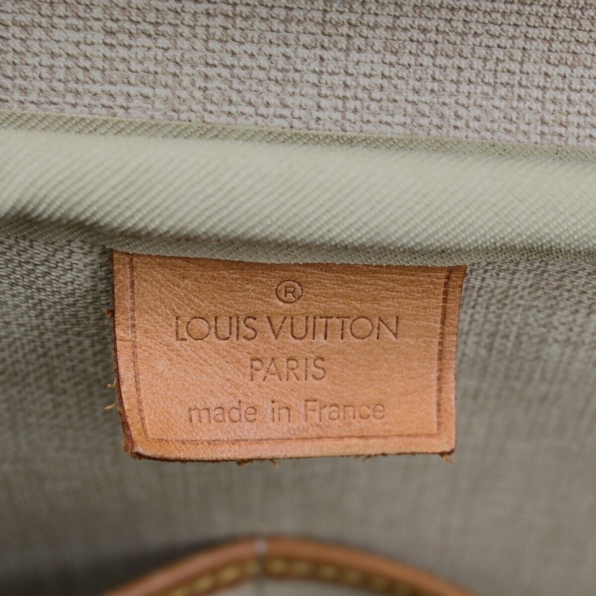 LOUIS VUITTON LV Logo Deauville Hand Bag Monogram Leather Brown M47270 89FB067