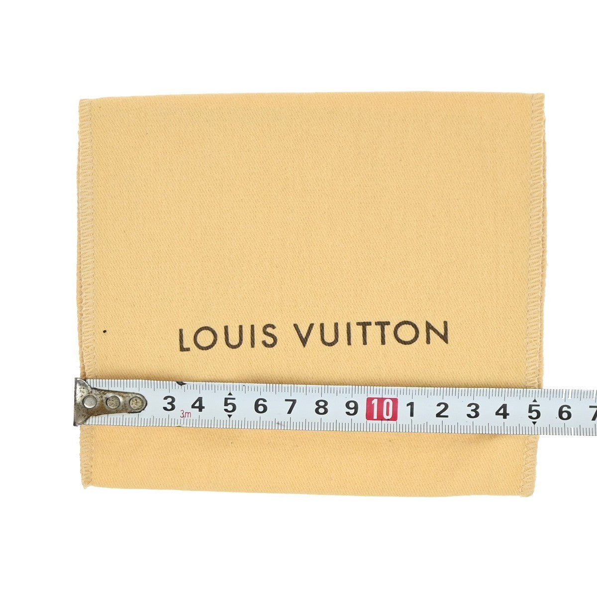 LOUIS VUITTON Logo 10 Set Dust Bag Drawstring Canvas Cotton Beige Brown 03KP213