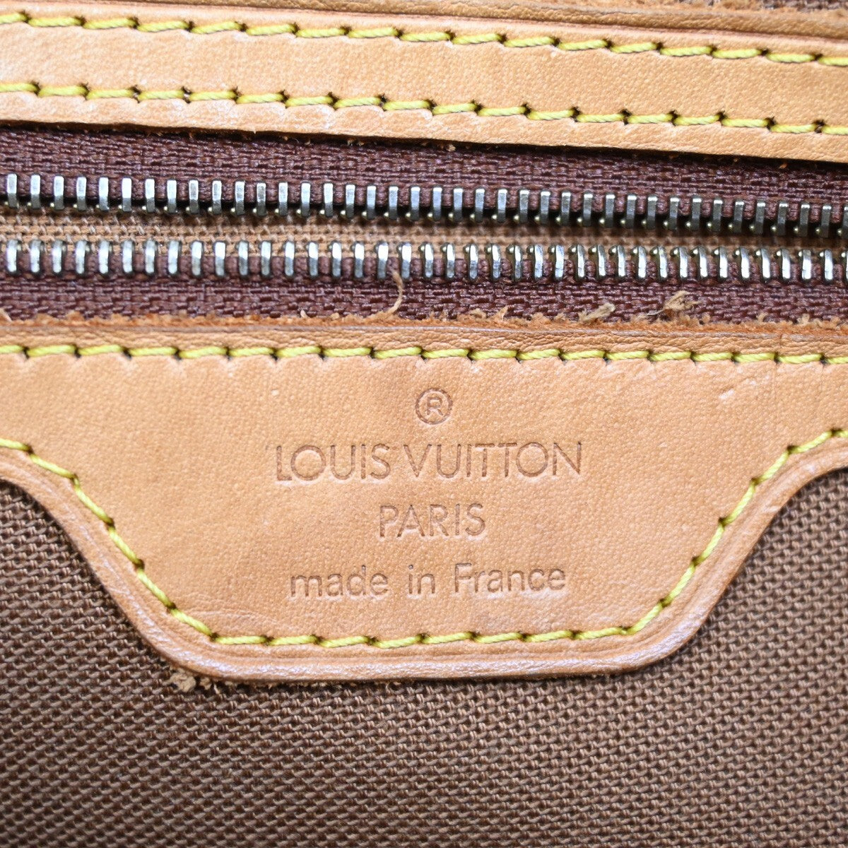 LOUIS VUITTON Cabas Piano Shoulder Bag Monogram Leather Brown M51148 10EE289