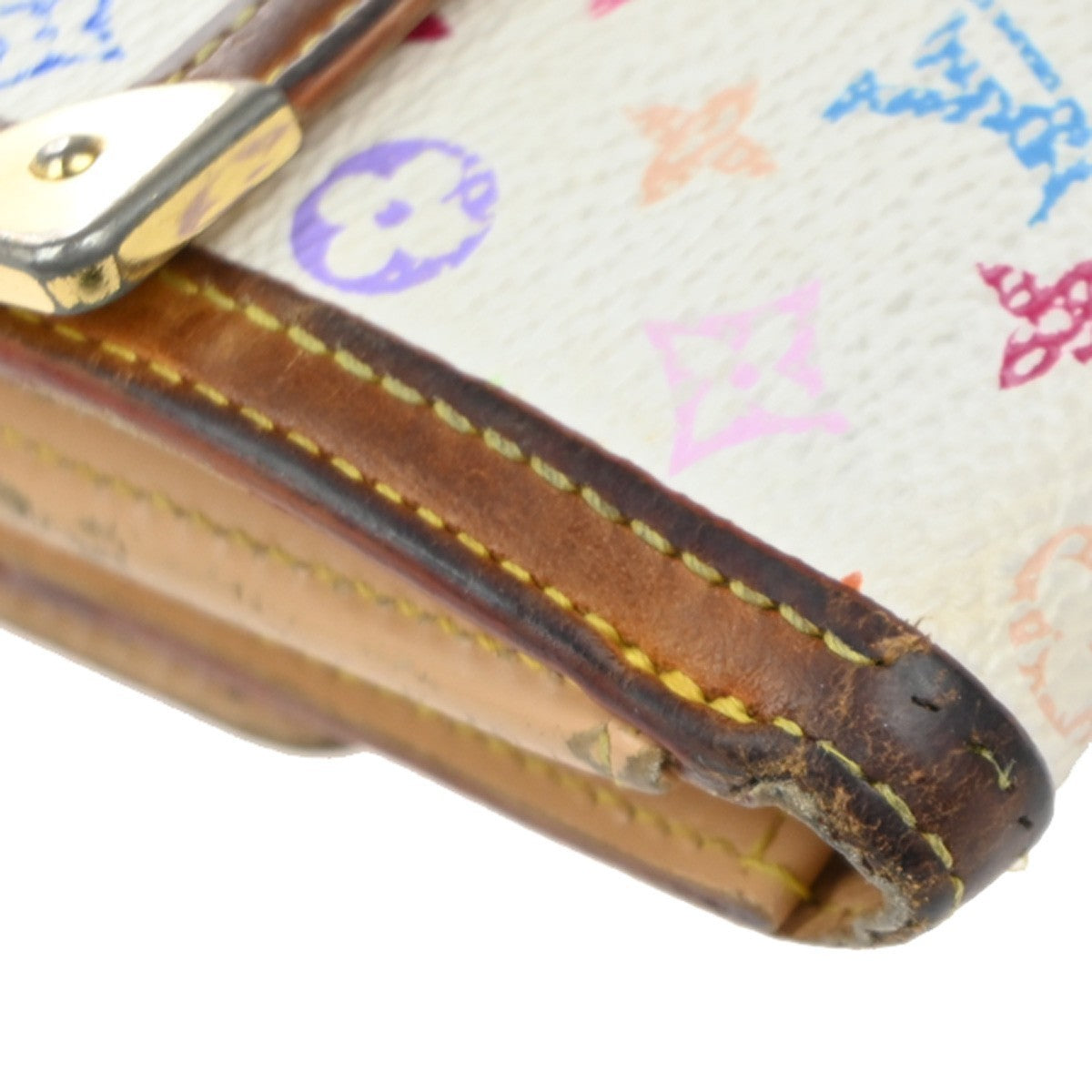 12.Live LOUIS VUITTON 2 Set Long Trifold Wallet Monogram Multi Mini  63KP532