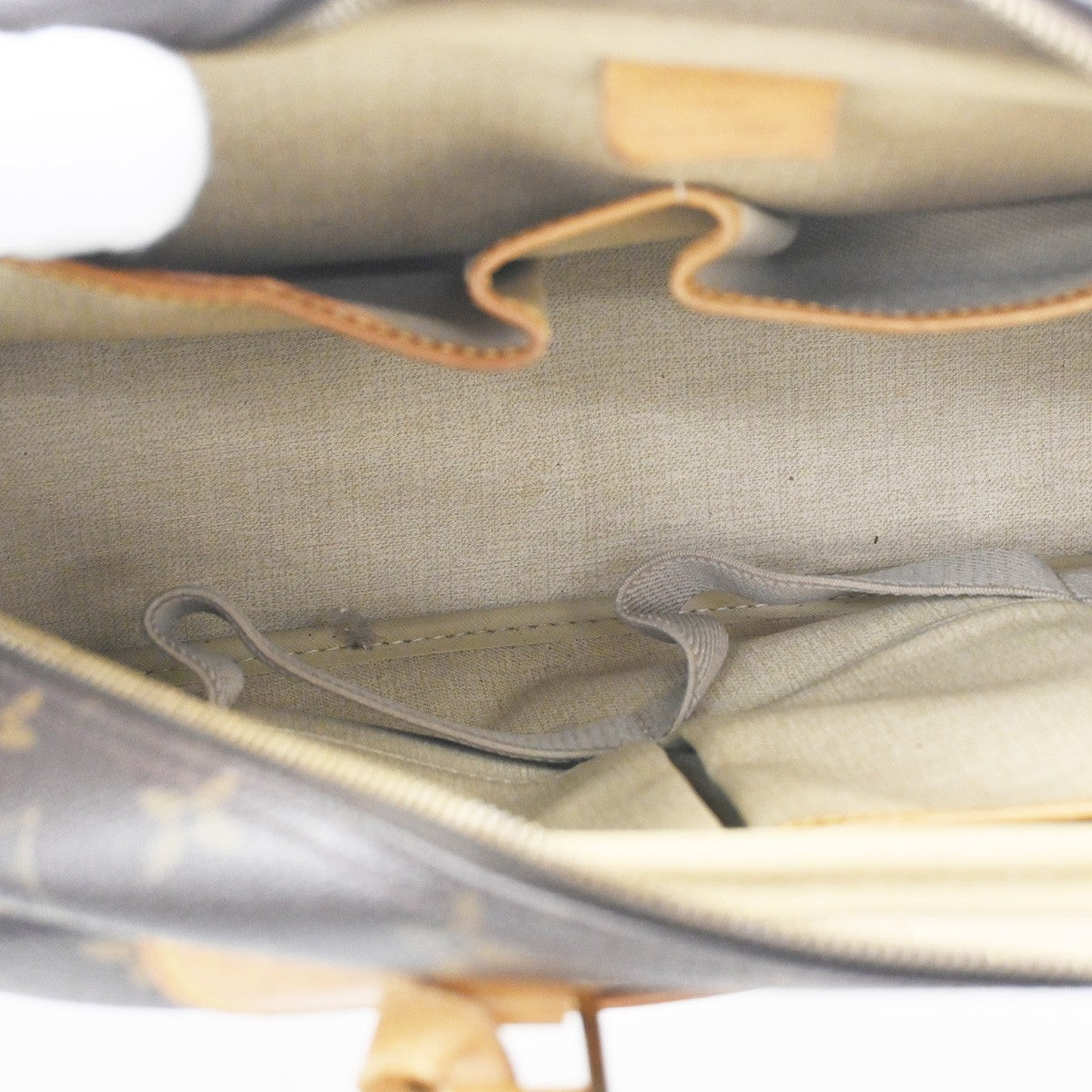 LOUIS VUITTON LV Logo Deauville Hand Bag Monogram Leather Brown M47270 81CA538