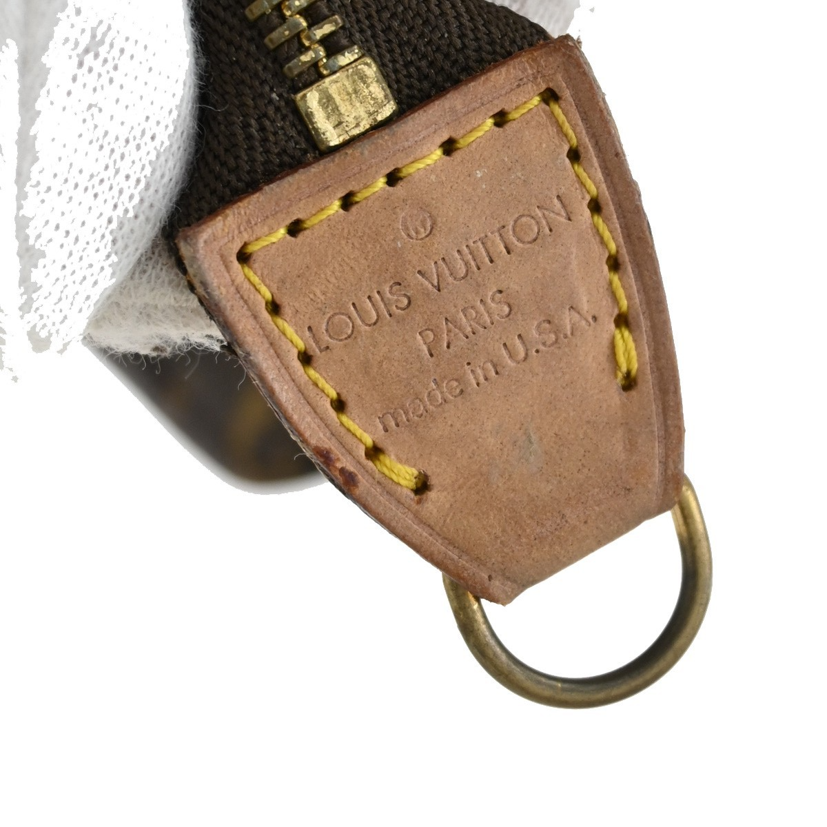 LOUIS VUITTON LV Bucket PM Pouch Bag Monogram Leather Brown France 67KB284