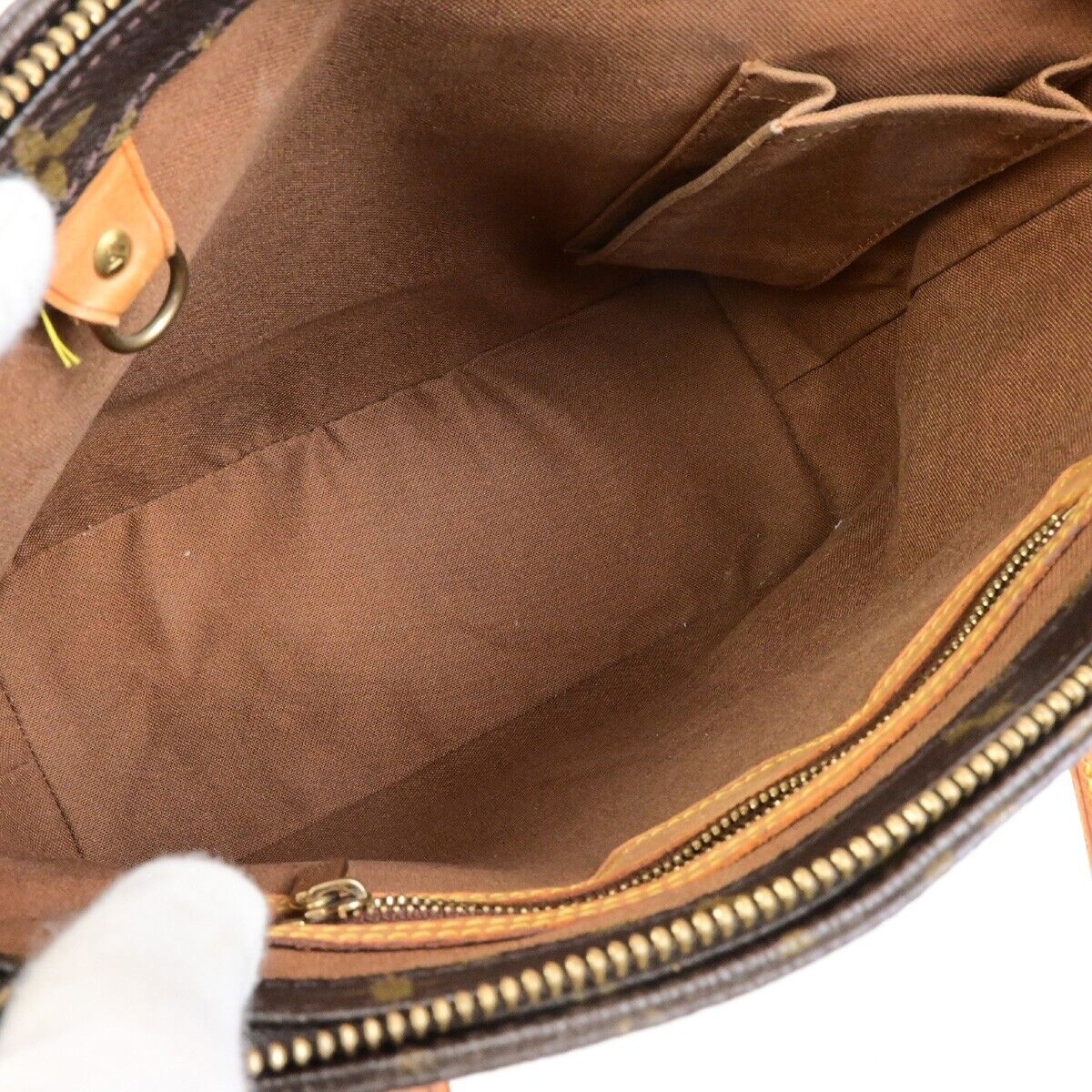 LOUIS VUITTON Cabas Piano Shoulder Bag Monogram Leather Brown M51148 88ED497