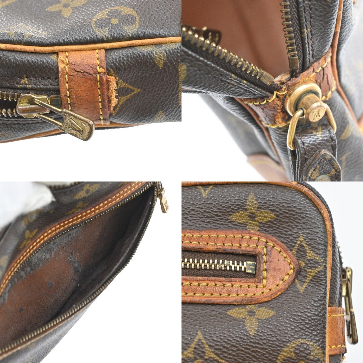 LOUIS VUITTON Marly Dragonne GM Clutch Hand Bag Monogram Brown M51825 01SA115