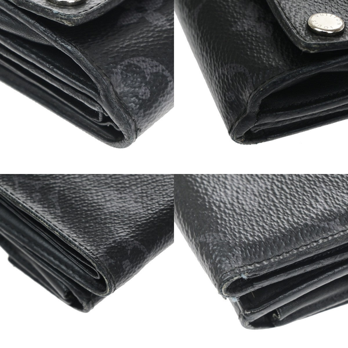LOUIS VUITTON Discovery Compact Wallet Monogram Eclipse Leather M67630 61CB071