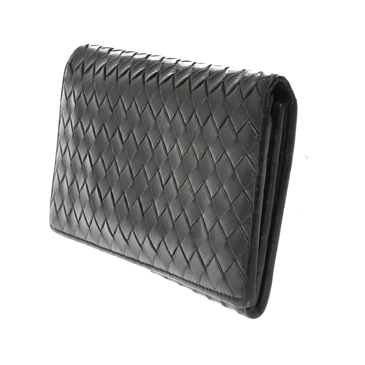 BOTTEGA VENETA Logo Intrecciato Long Bifold Wallet Leather Brown Italy 05EG087