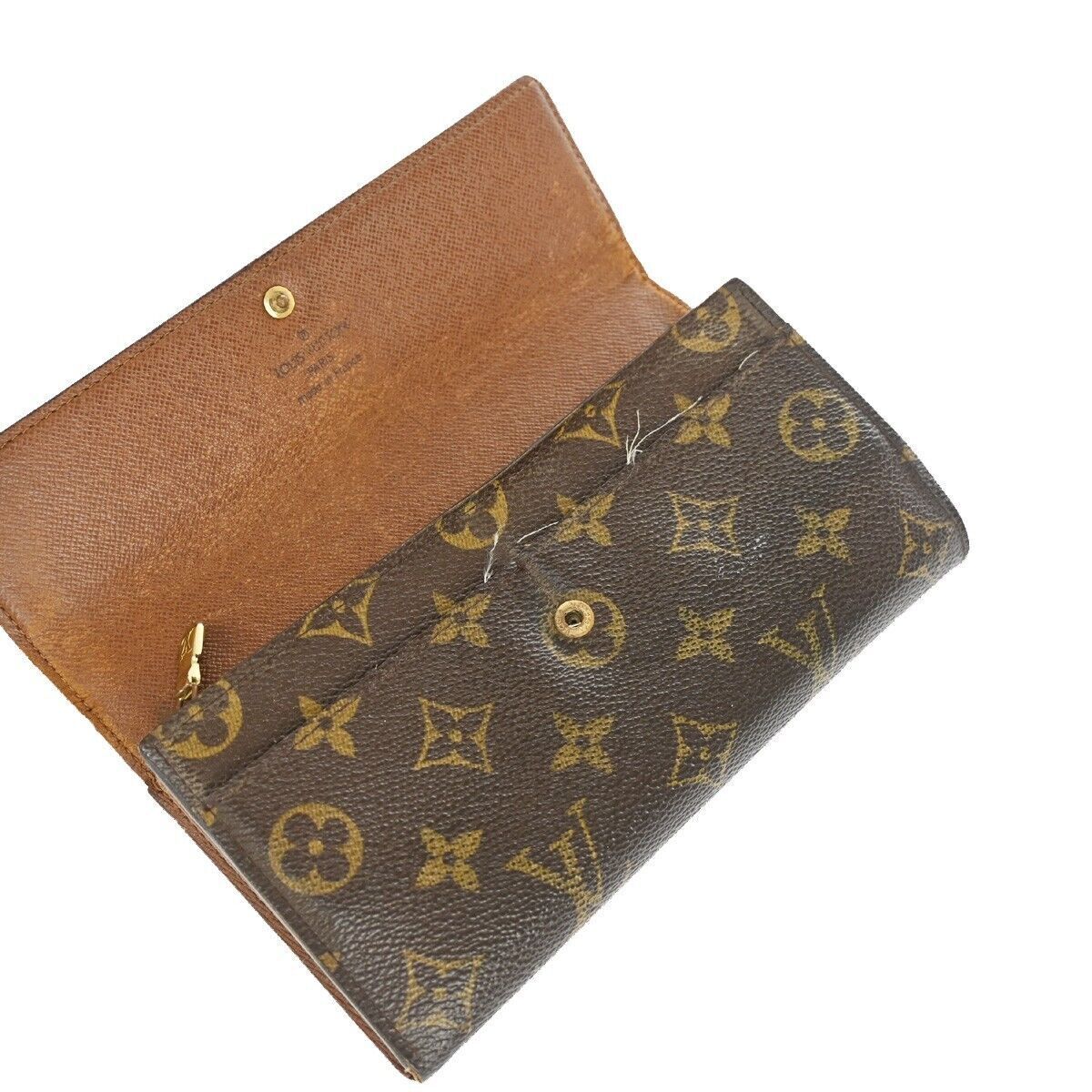 LOUIS VUITTON Porte Monnaie Credit Bifold Wallet Monogram Leather M61725 01YB847