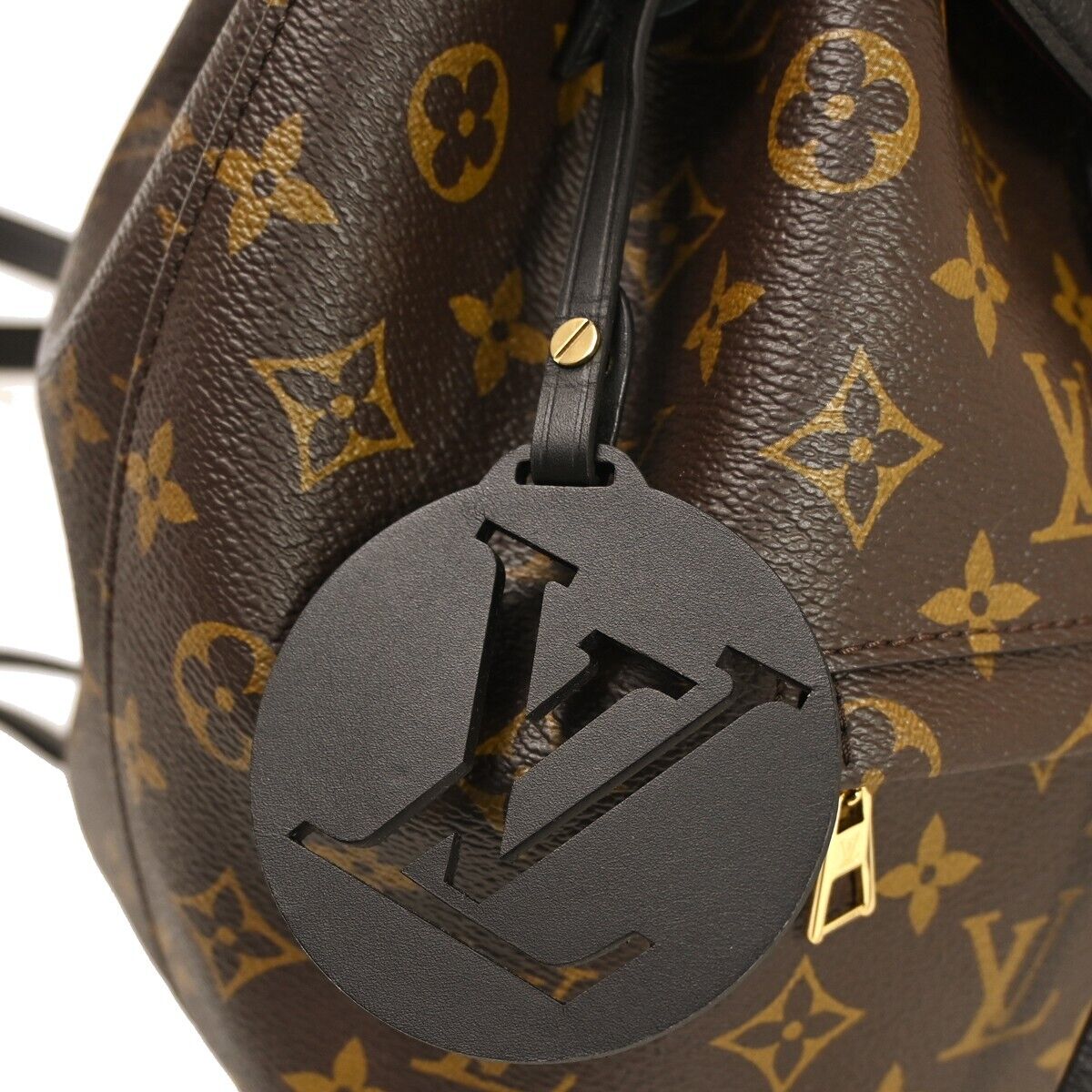 LOUIS VUITTON Montsouris PM Backpack Bag Monogram Leather Brown M45515 321RH692